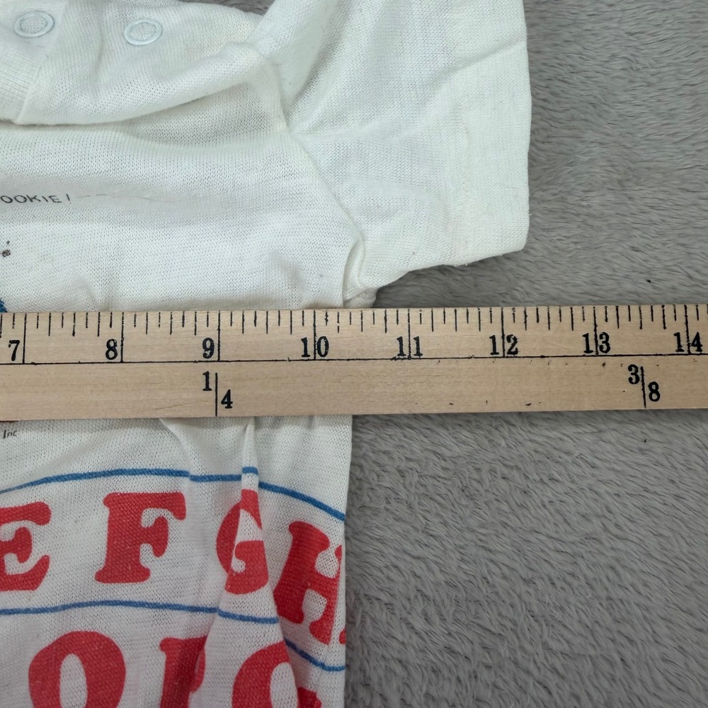 Vintage Sesame Street Cookie Monster Baby Bodysuit White Preowned Alphabet - Picture 3 of 6